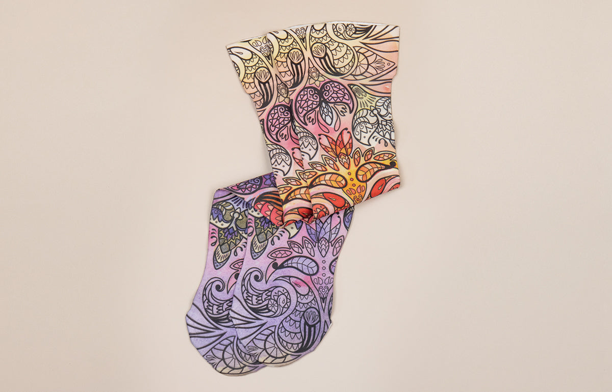 Birds of Paradise Gradient Compression Socks