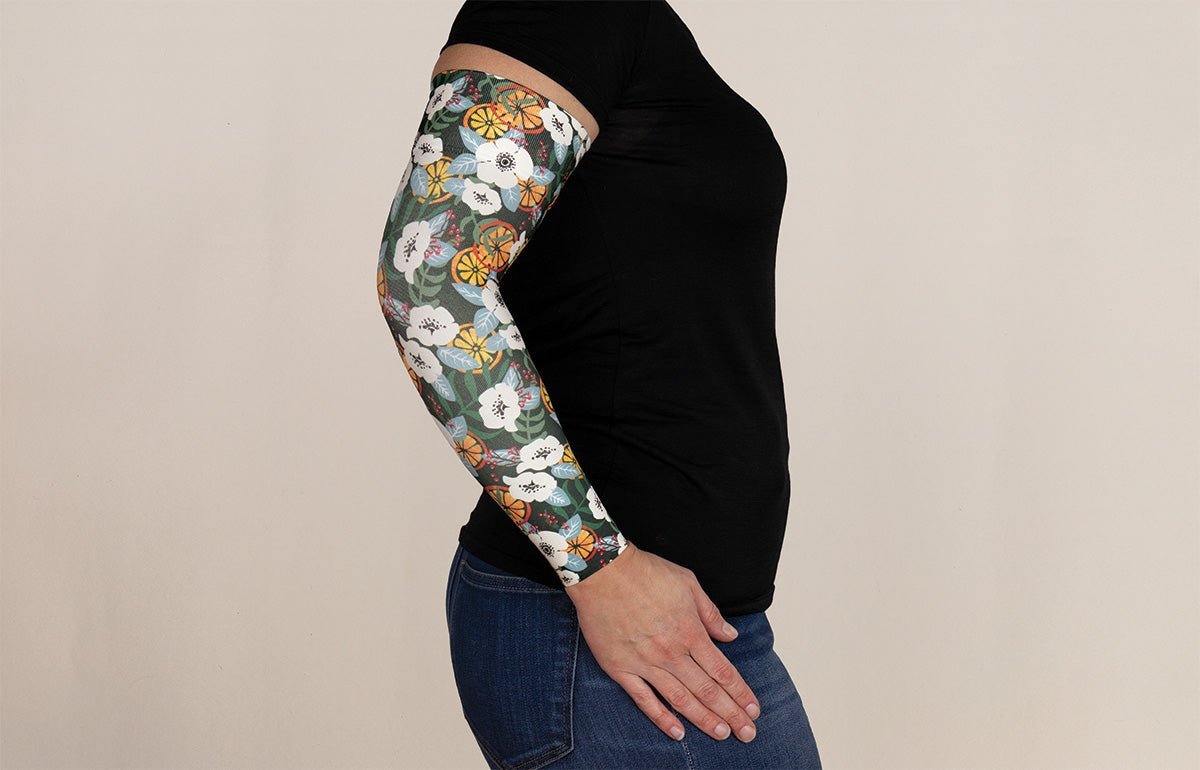 Oops Rack: Mirth Gradient Compression Arm Sleeve - LympheDIVAs