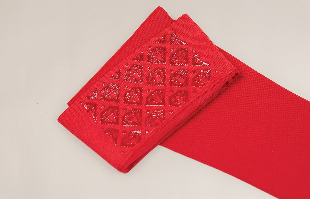 Oops Rack: Red Gradient Compression Arm Sleeve - LympheDIVAs