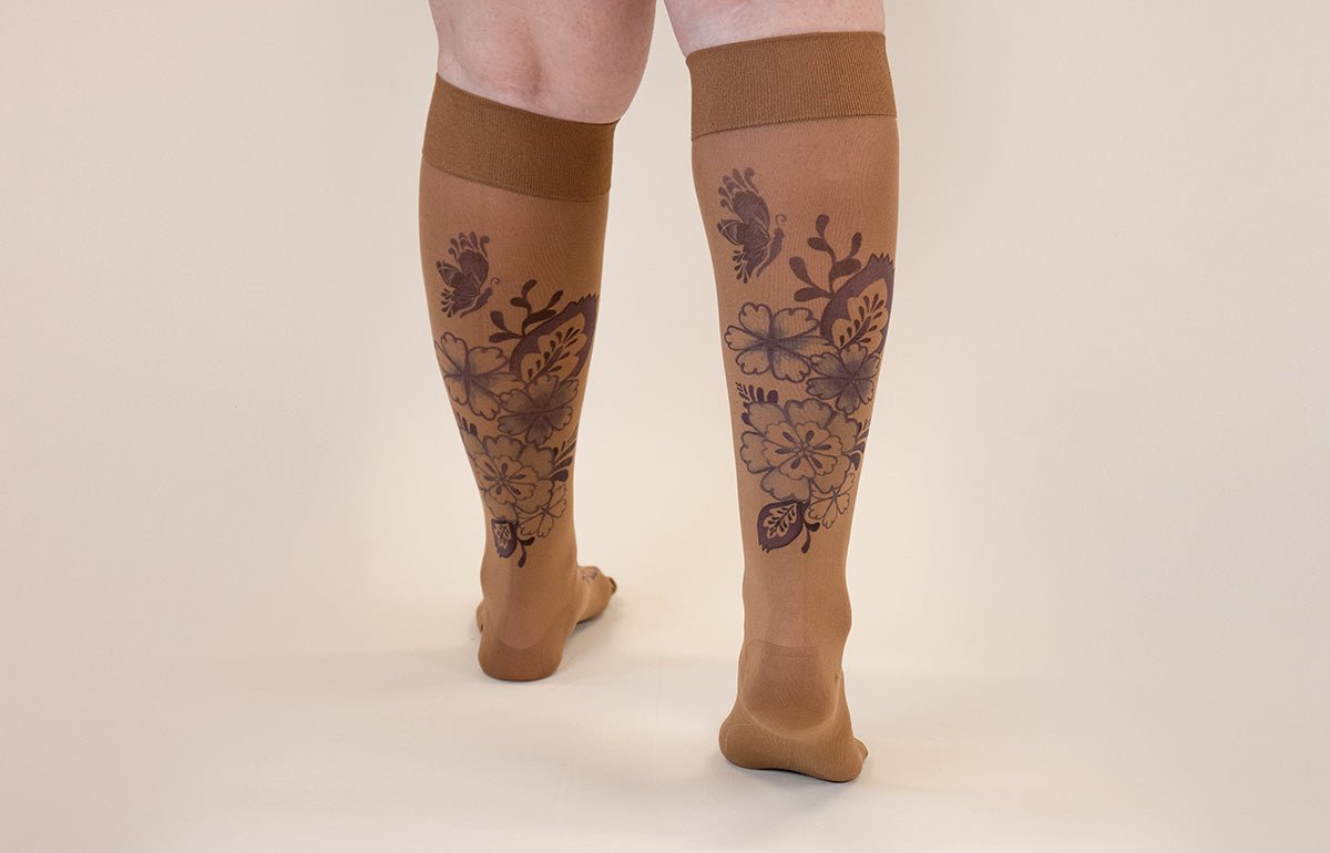 Serenity Mocha Gradient Compression Socks - LympheDIVAs