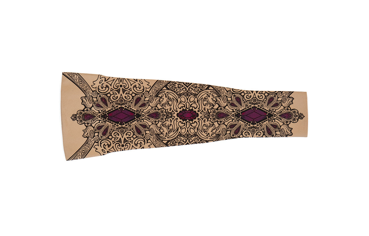 Audrey Beige Gradient Compression Arm Sleeve