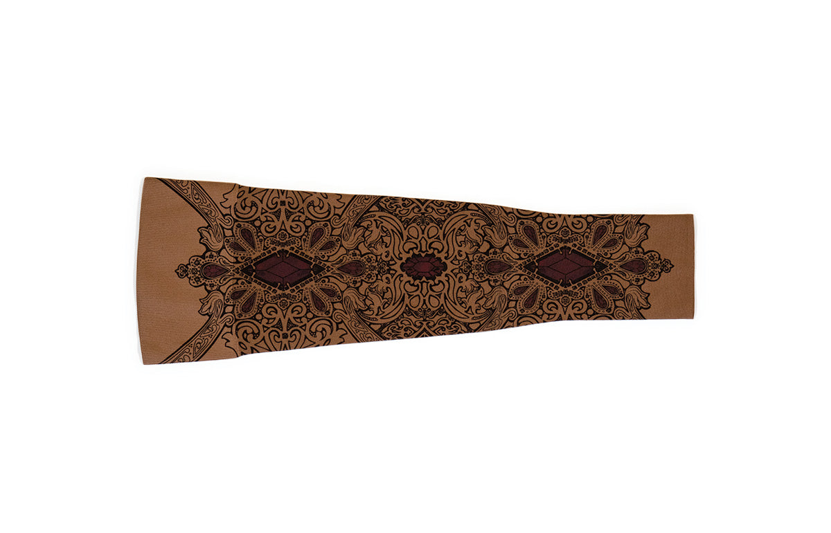 Audrey Mocha Gradient Compression Arm Sleeve