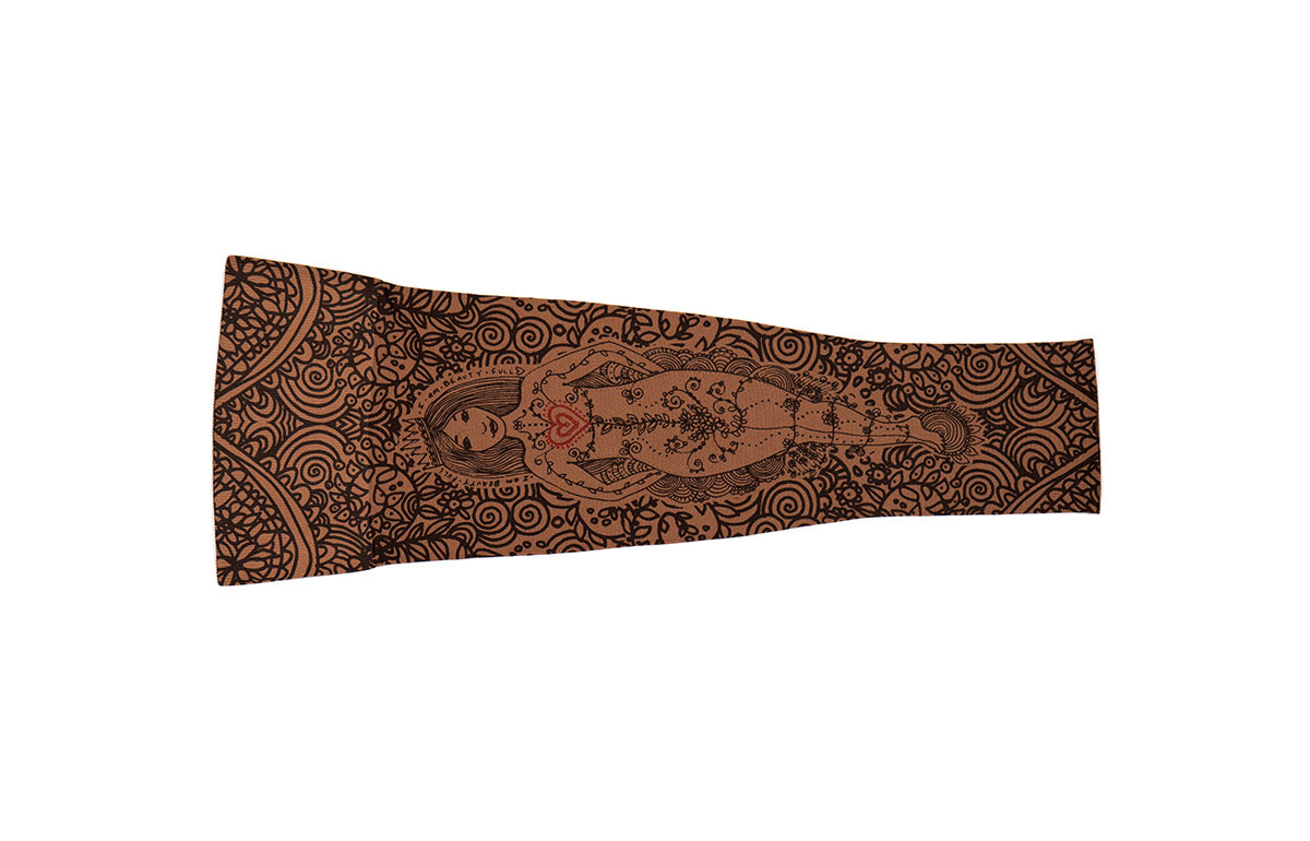 Beauty-Full Mocha Gradient Compression Arm Sleeve