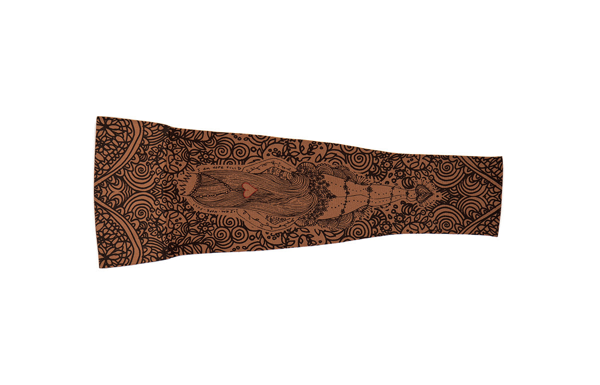 Beauty-Full Mocha Gradient Compression Arm Sleeve
