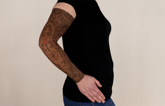 Beauty-Full Mocha Gradient Compression Arm Sleeve
