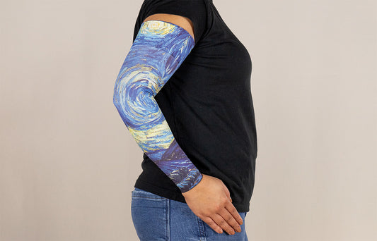 Starry Night Gradient Compression Arm Sleeve