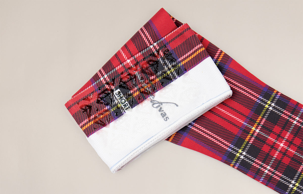 Tartan Gradient Compression Arm Sleeve