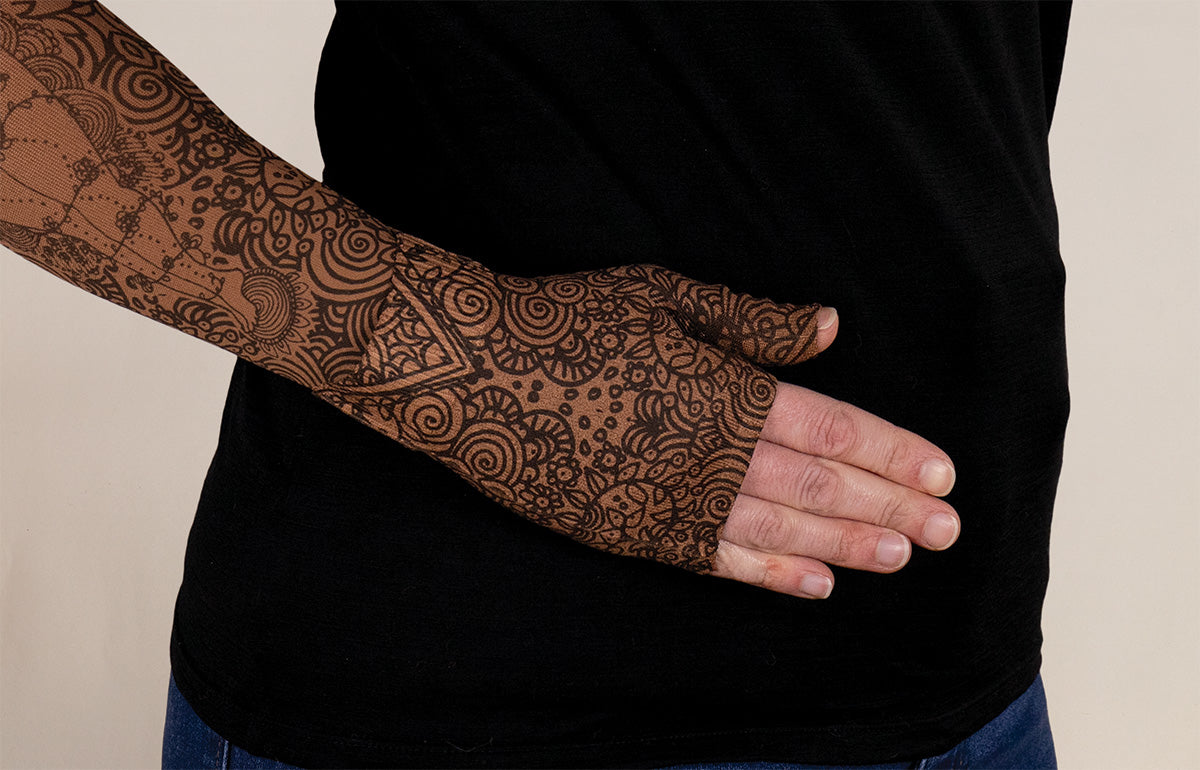 Beauty-Full Mocha Gradient Compression Gauntlet