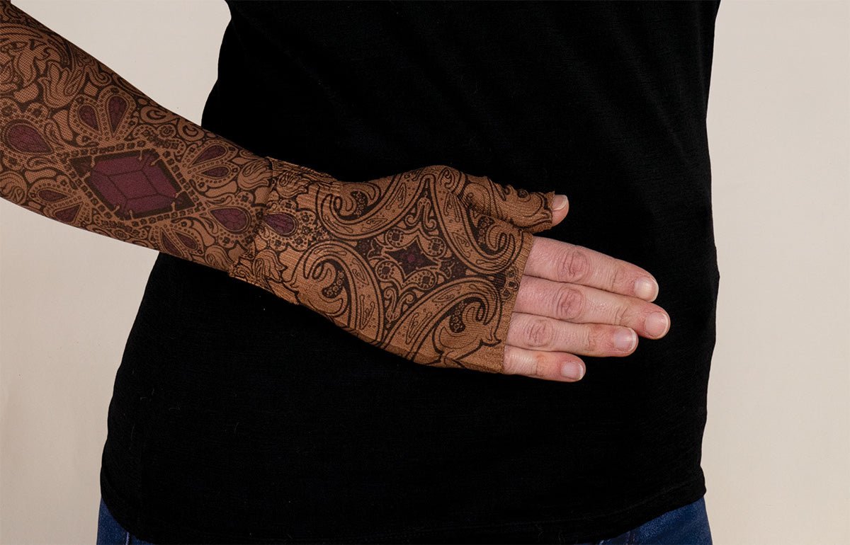 Audrey Mocha Gradient Compression Gauntlet - LympheDIVAs