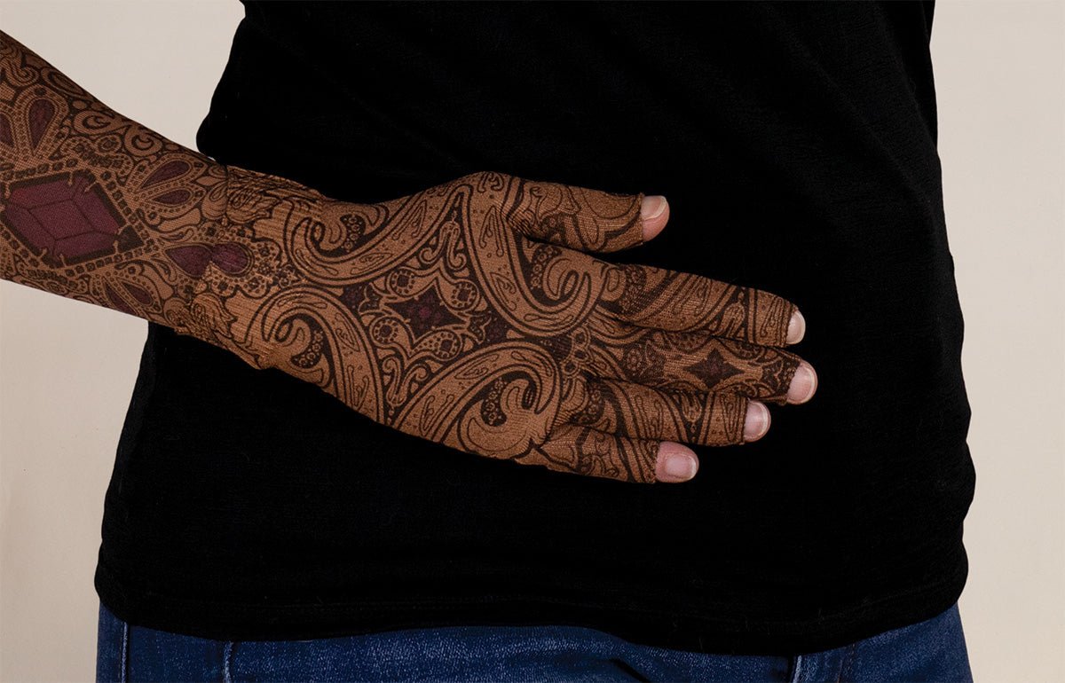 Audrey Mocha Gradient Compression Glove - LympheDIVAs