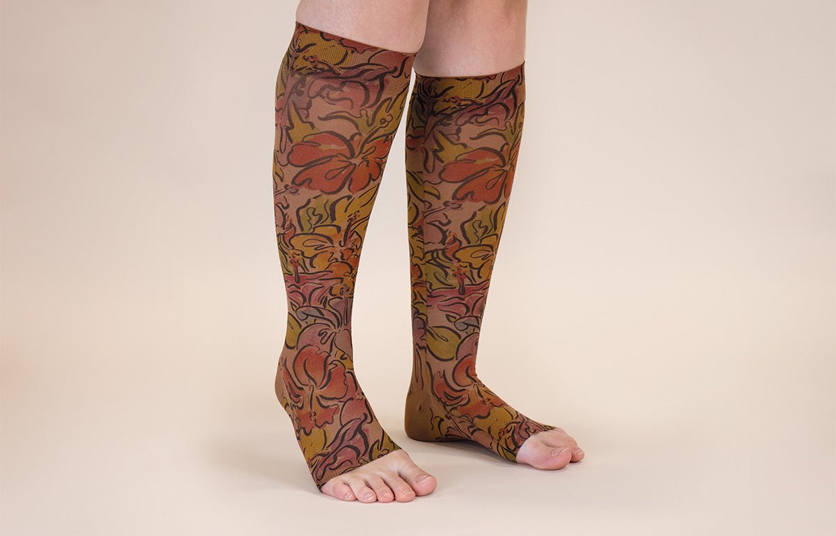 Bahama Mama Mocha Gradient Compression Socks - LympheDIVAs