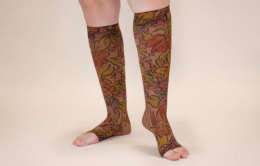 Bahama Mama Mocha Gradient Compression Socks - LympheDIVAs