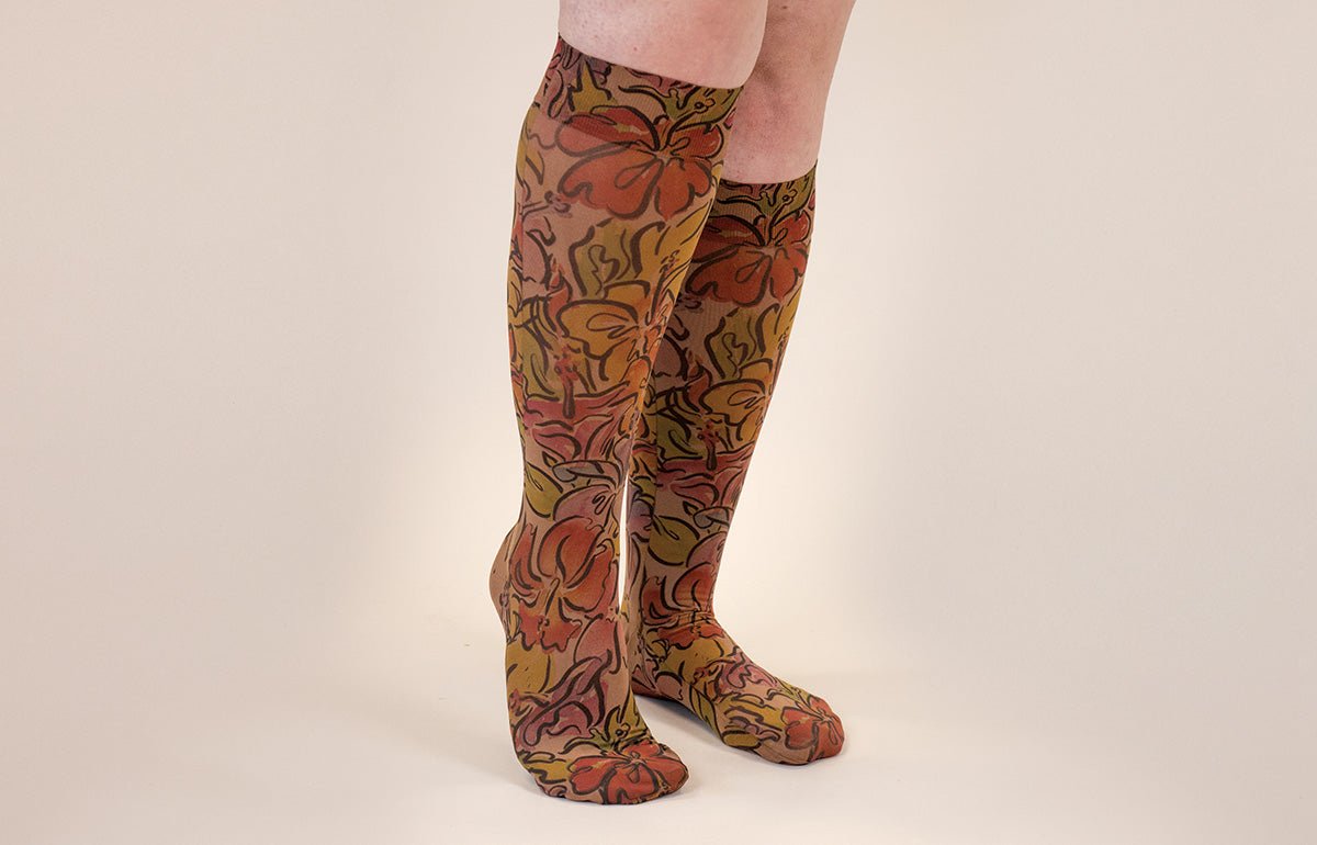 Bahama Mama Mocha Gradient Compression Socks - LympheDIVAs