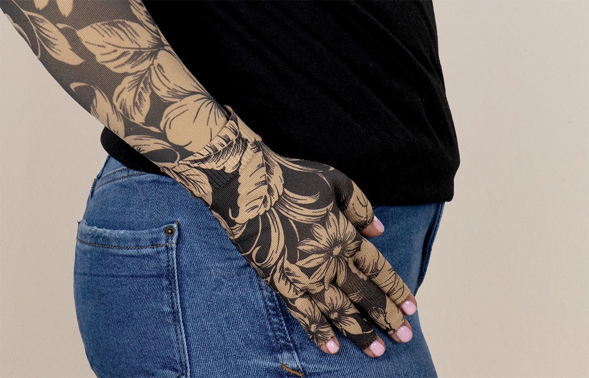 Bali Sand Gradient Compression Glove - LympheDIVAs
