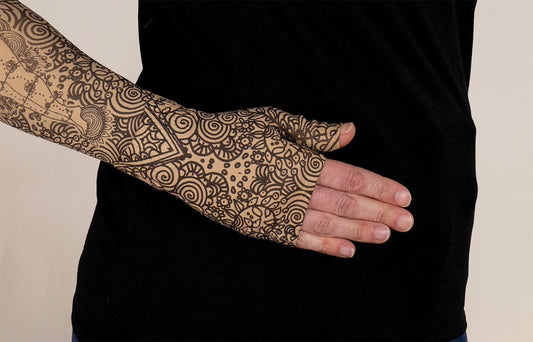 Beauty-Full Beige Gradient Compression Gauntlet - LympheDIVAs