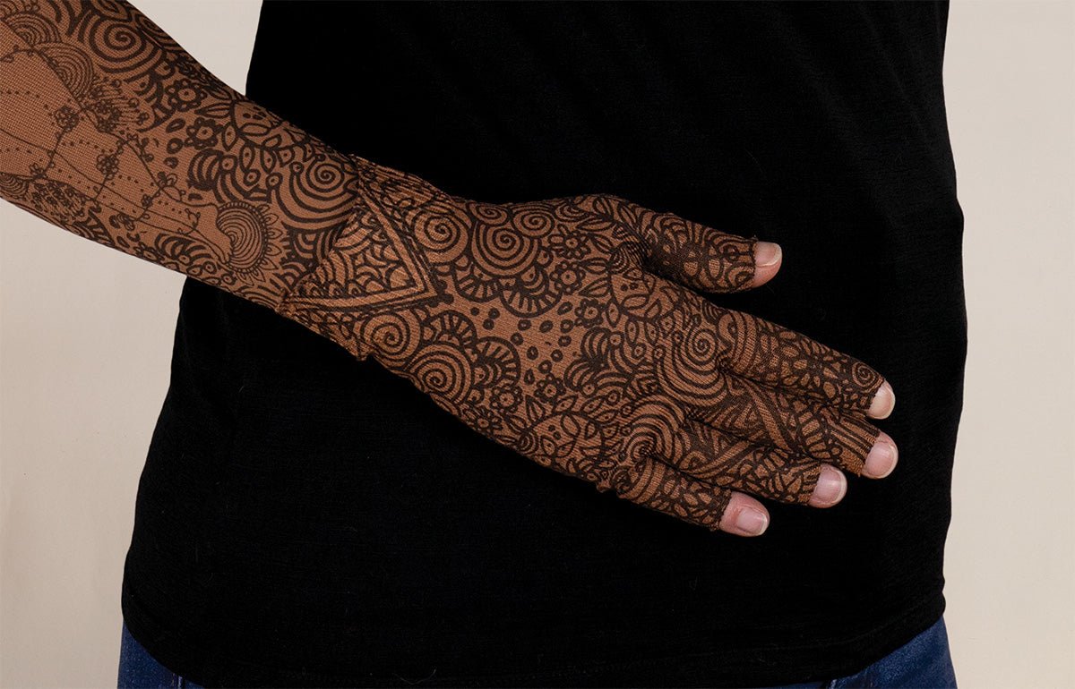 Beauty - Full Mocha Gradient Compression Glove - LympheDIVAs