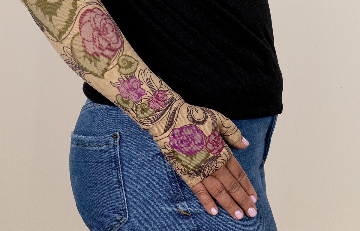 Begonia Gradient Compression Gauntlet - LympheDIVAs