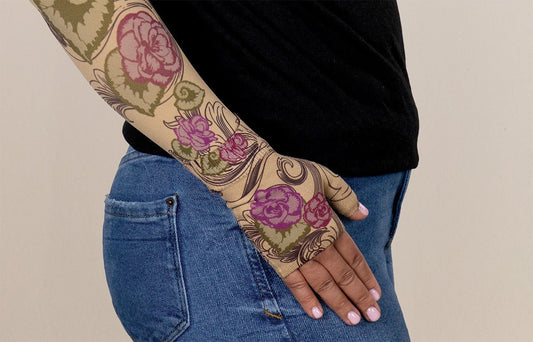 Begonia Gradient Compression Gauntlet - LympheDIVAs