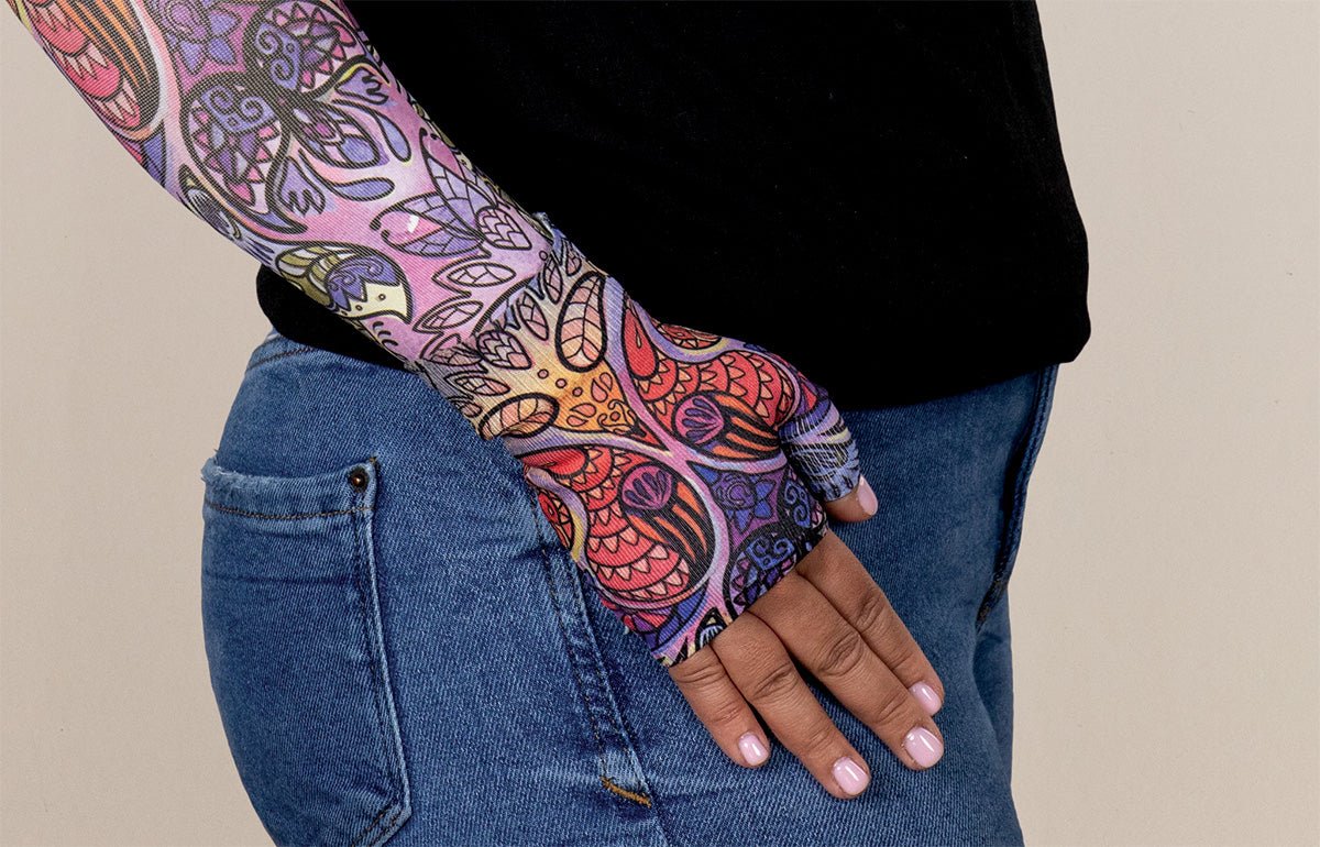 Birds of Paradise Gradient Compression Gauntlet - LympheDIVAs