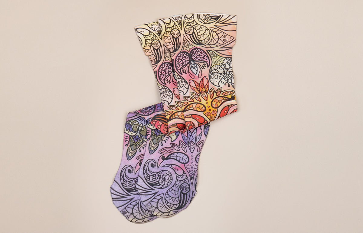 Birds of Paradise Gradient Compression Socks - LympheDIVAs