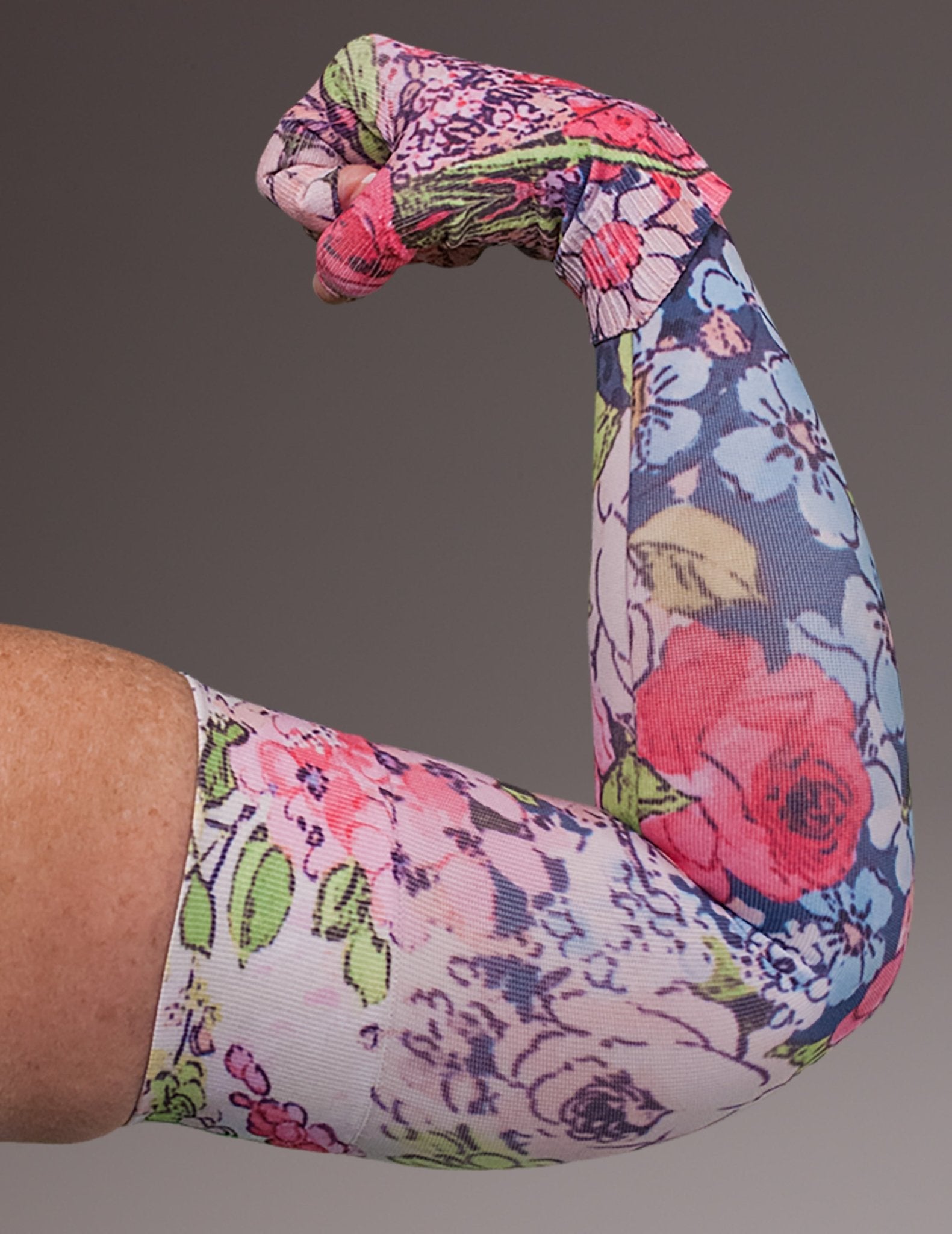 Bloomin Betty Dark Gradient Compression Arm Sleeve - LympheDIVAs