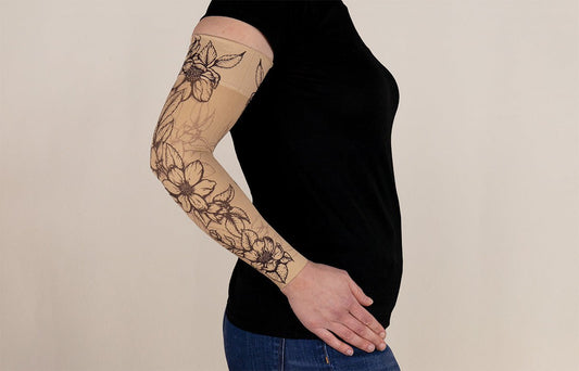 Carolina Beige Gradient Compression Arm Sleeve - LympheDIVAs