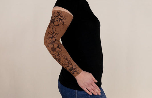 Carolina Mocha Gradient Compression Arm Sleeve - LympheDIVAs