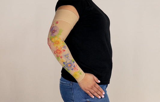 Dahlia Gradient Compression Arm Sleeve - LympheDIVAs
