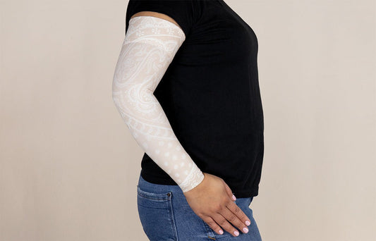 Daisy Fair Gradient Compression Arm Sleeve - LympheDIVAs