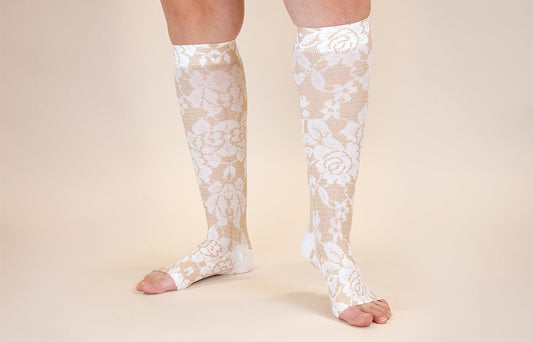 Darling Tan LONG Gradient Compression Socks - LympheDIVAs