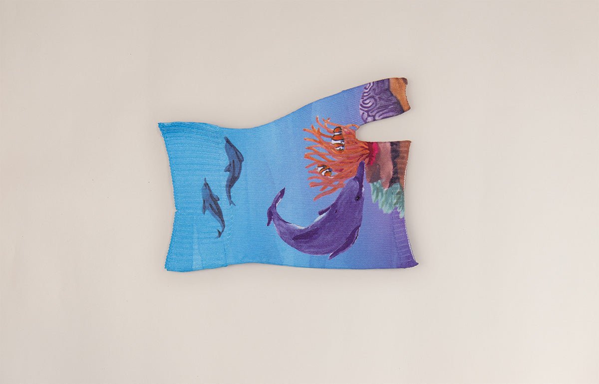 Dolphins Gradient Compression Gauntlet - LympheDIVAs
