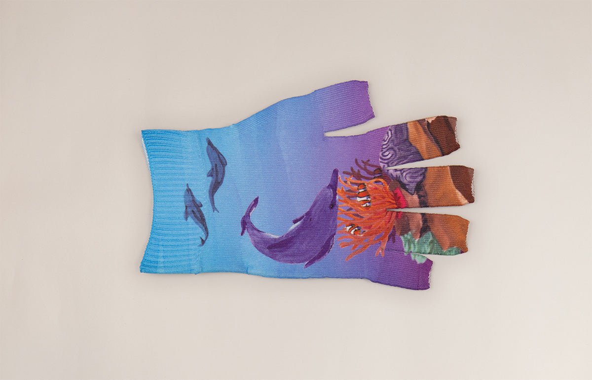 Dolphins Gradient Compression Glove - LympheDIVAs