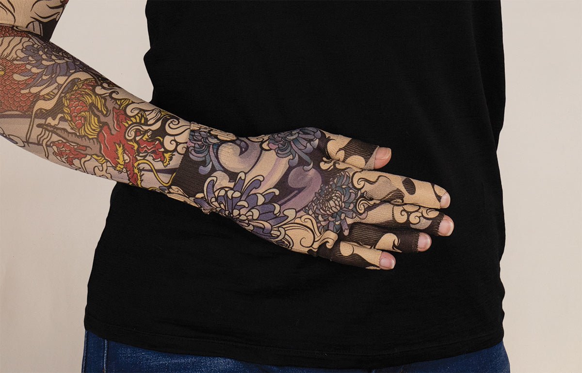 Dragon Lair Beige Gradient Compression Glove - LympheDIVAs