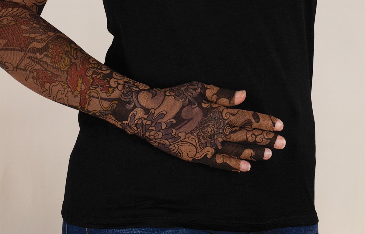 Dragon Lair Mocha Gradient Compression Glove - LympheDIVAs