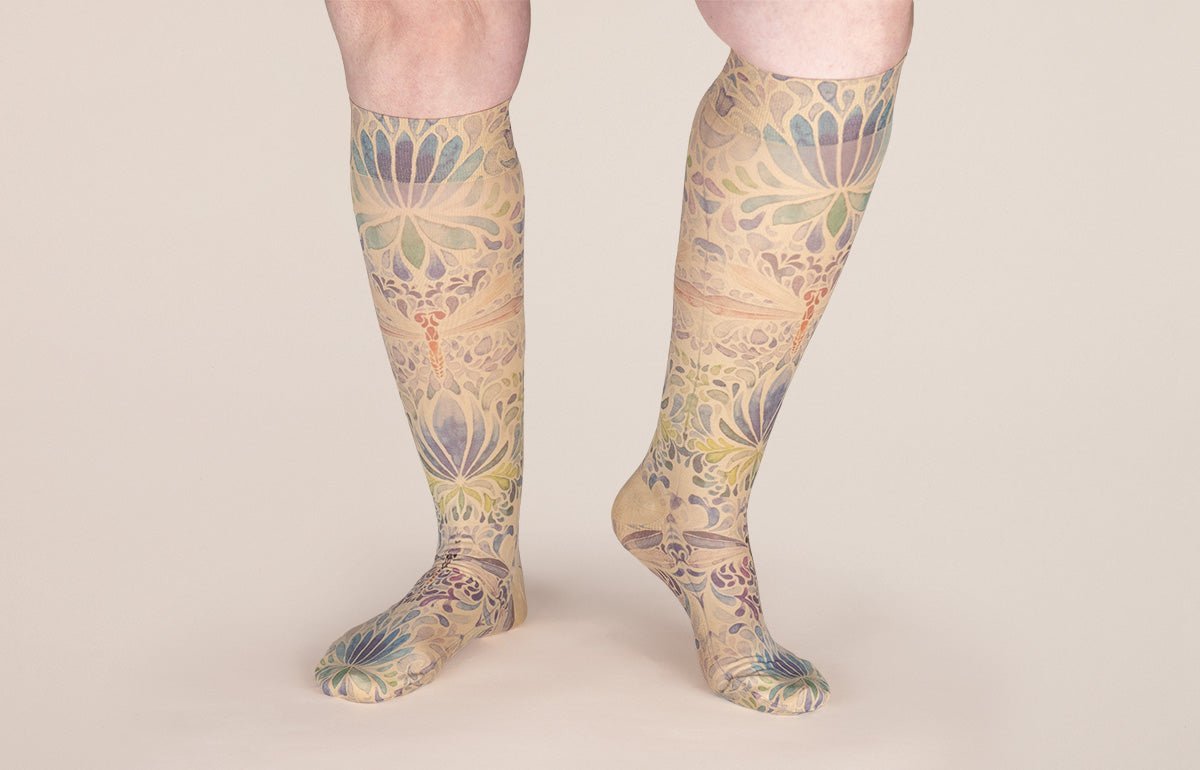 Dragonfly LONG Gradient Compression Socks - LympheDIVAs