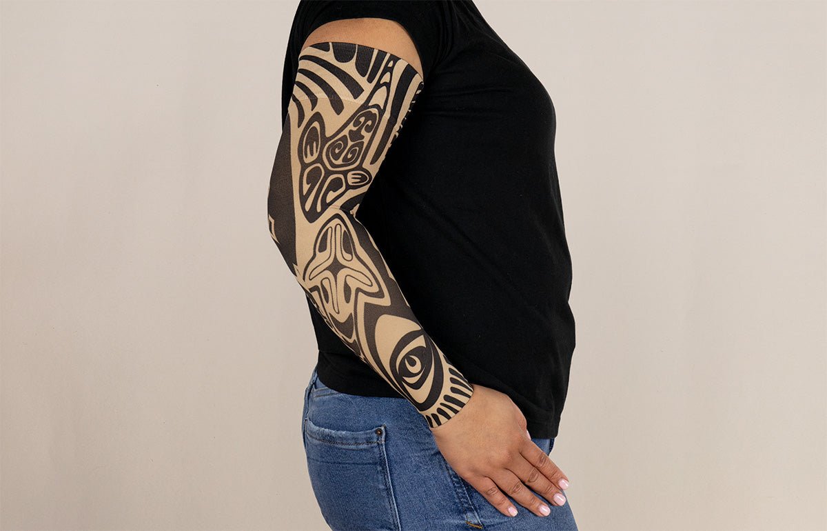 Fierce Beige Gradient Compression Arm Sleeve - LympheDIVAs