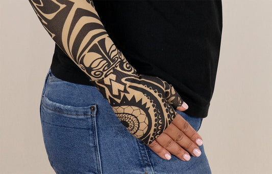 Fierce Beige Gradient Compression Gauntlet - LympheDIVAs