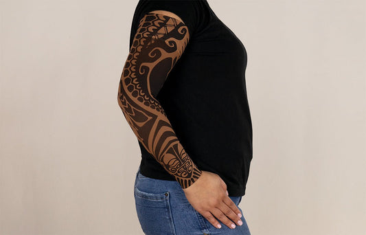 Fierce Mocha Gradient Compression Arm Sleeve - LympheDIVAs