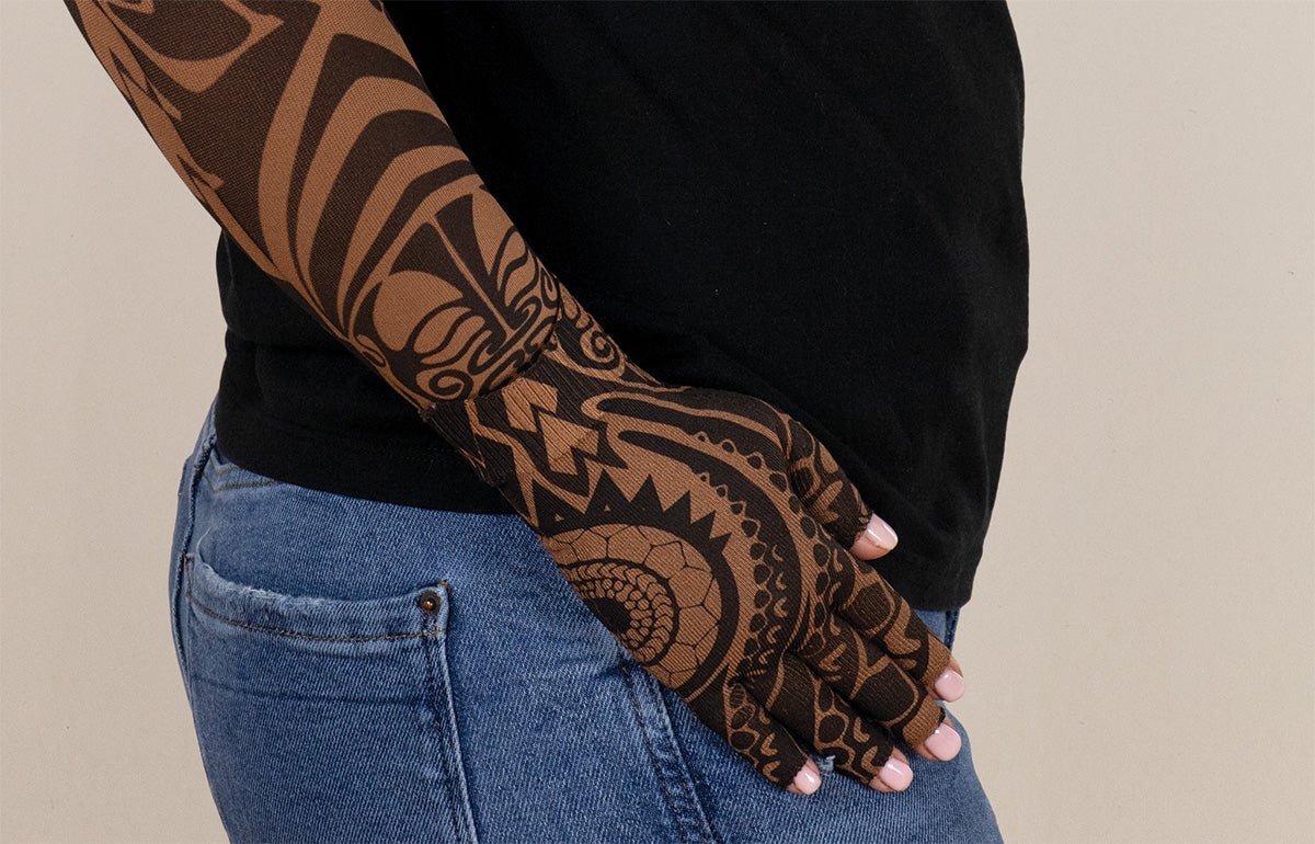 Fierce Mocha Gradient Compression Glove - LympheDIVAs
