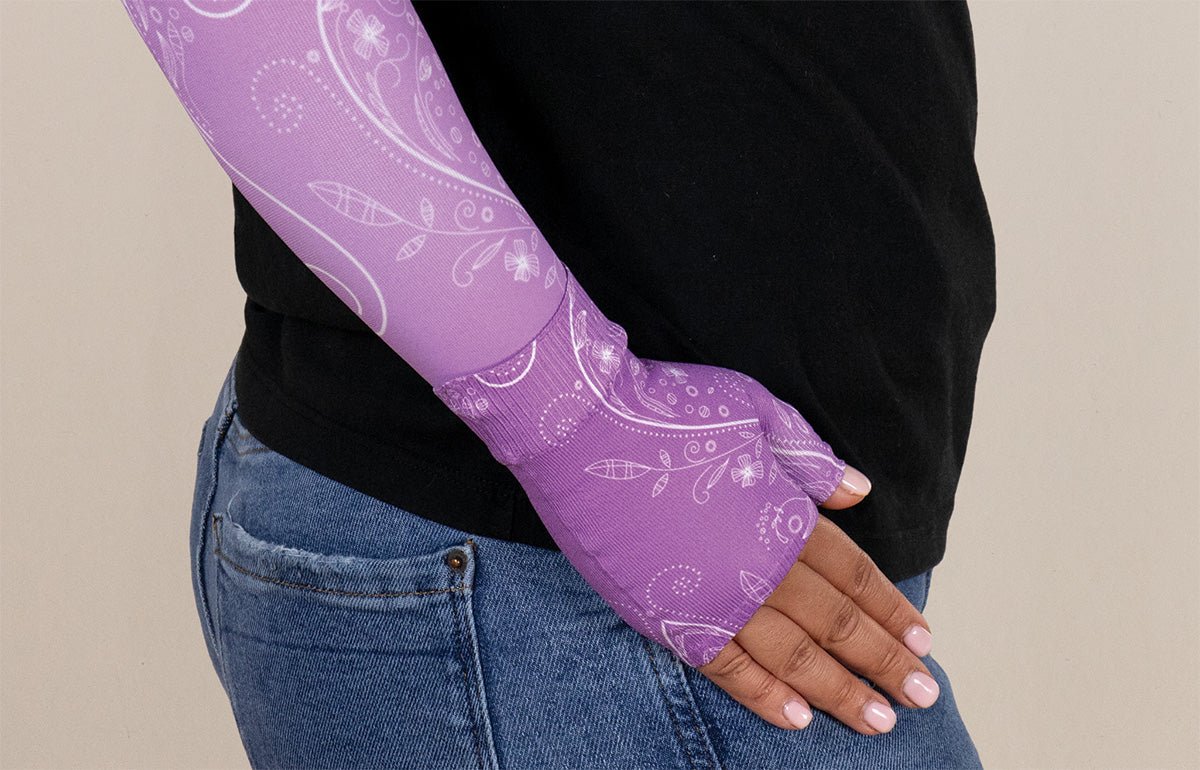 Firefly Purple Gradient Compression Gauntlet - LympheDIVAs
