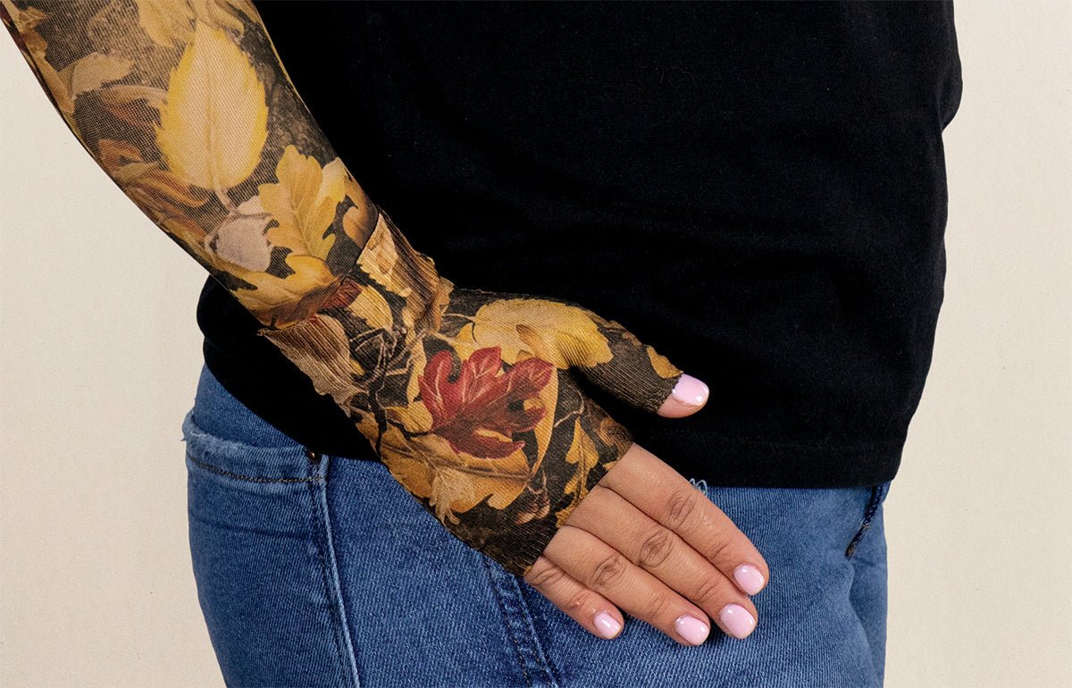 Forest Camo Gradient Compression Gauntlet - LympheDIVAs