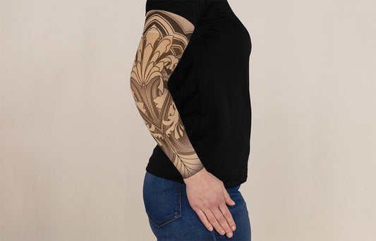 Gatsby Beige Gradient Compression Arm Sleeve - LympheDIVAs