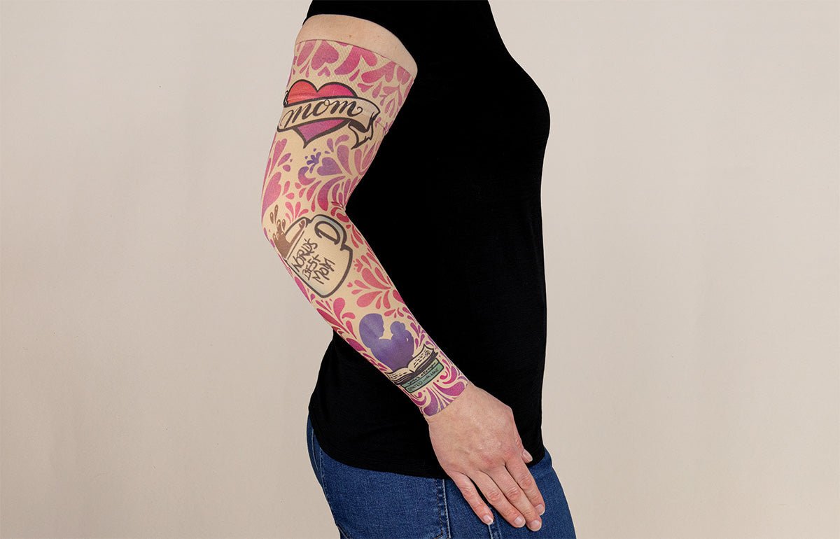 Heartprints Gradient Compression Arm Sleeve - LympheDIVAs