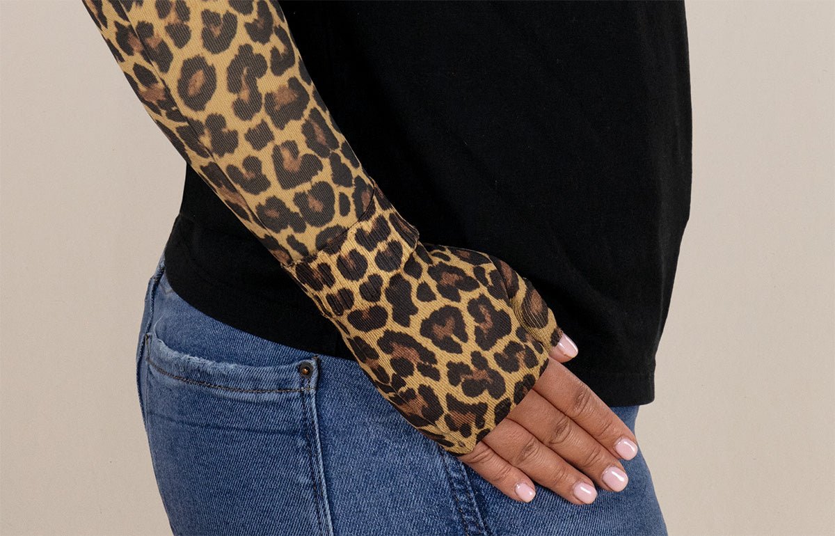 Leo Leopard Gradient Compression Gauntlet - LympheDIVAs