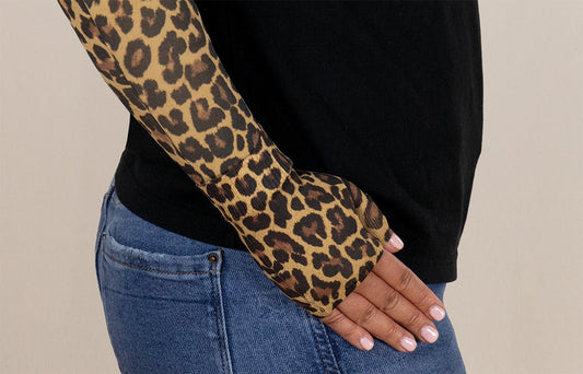 Leo Leopard Gradient Compression Gauntlet - LympheDIVAs