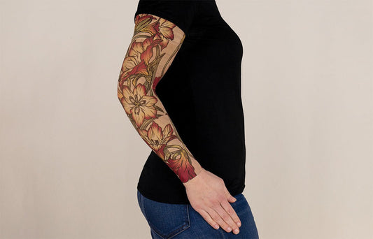 Lily Beige Gradient Compression Arm Sleeve - LympheDIVAs
