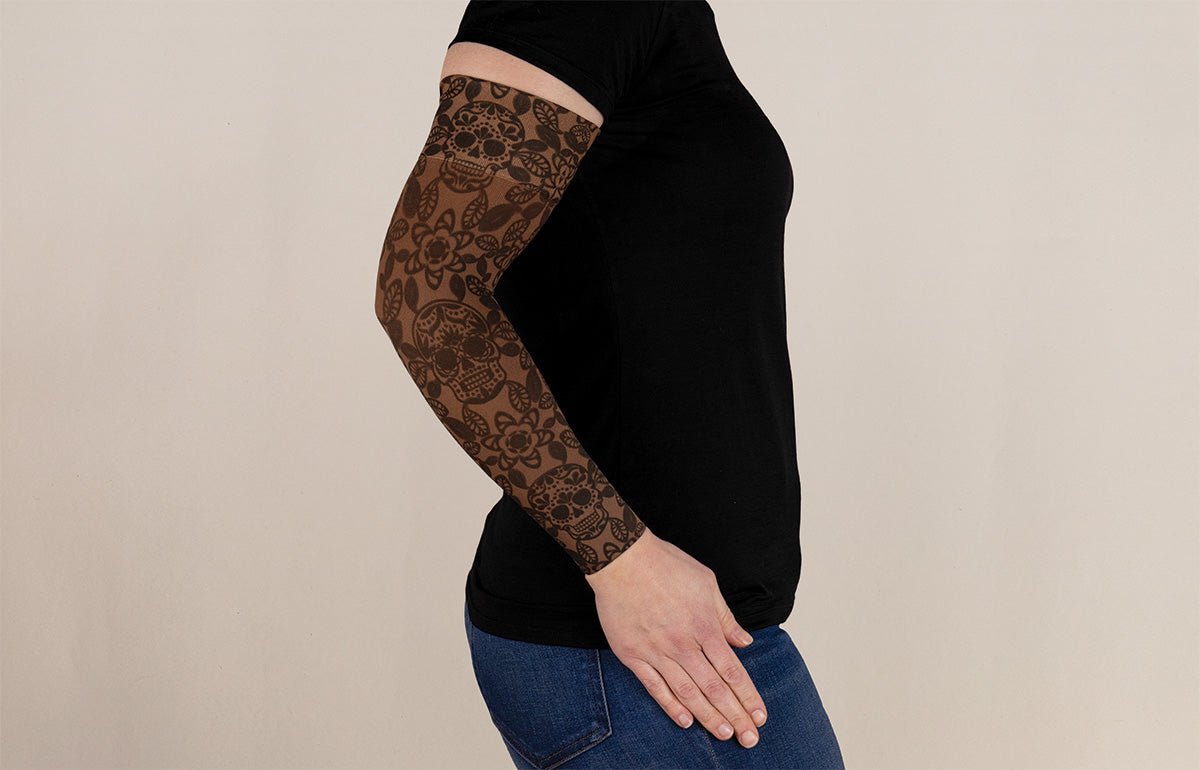 Macabre Mocha Gradient Compression Arm Sleeve - LympheDIVAs