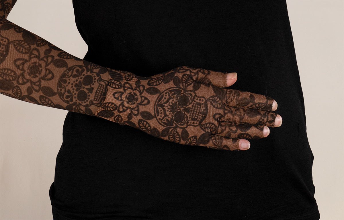 Macabre Mocha Gradient Compression Glove - LympheDIVAs
