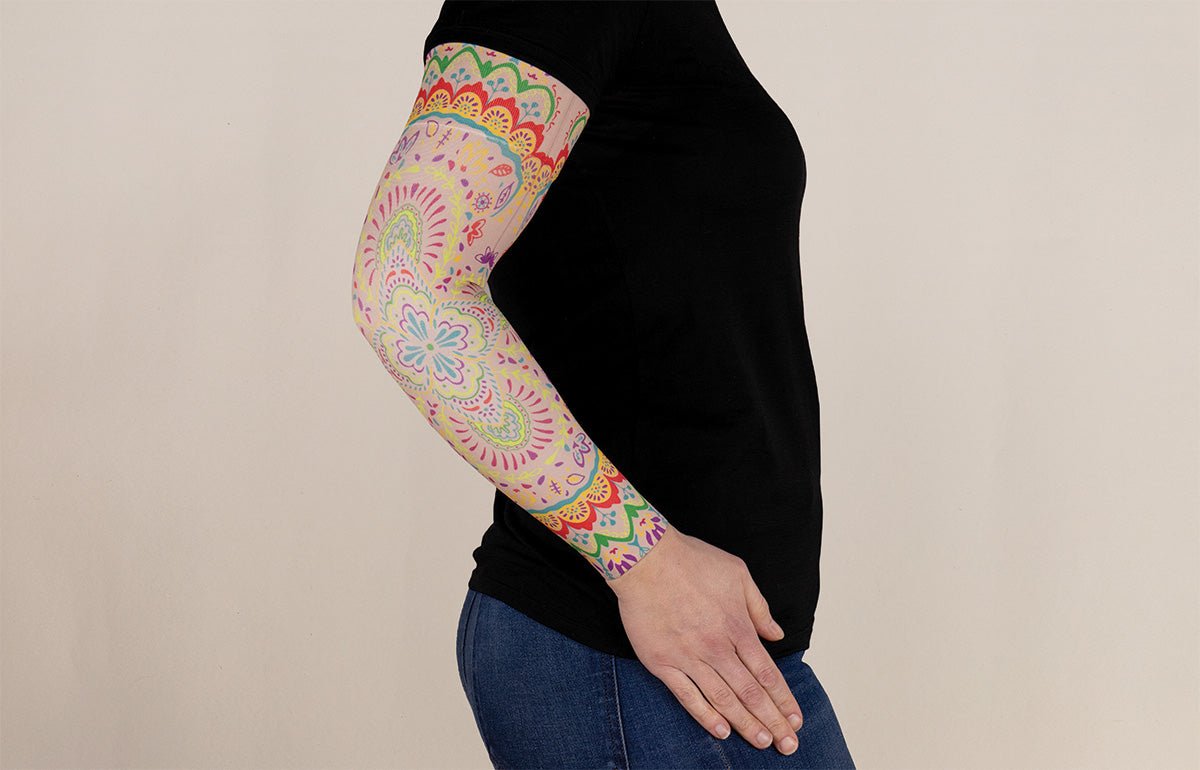 Mandala Gradient Compression Arm Sleeve - LympheDIVAs