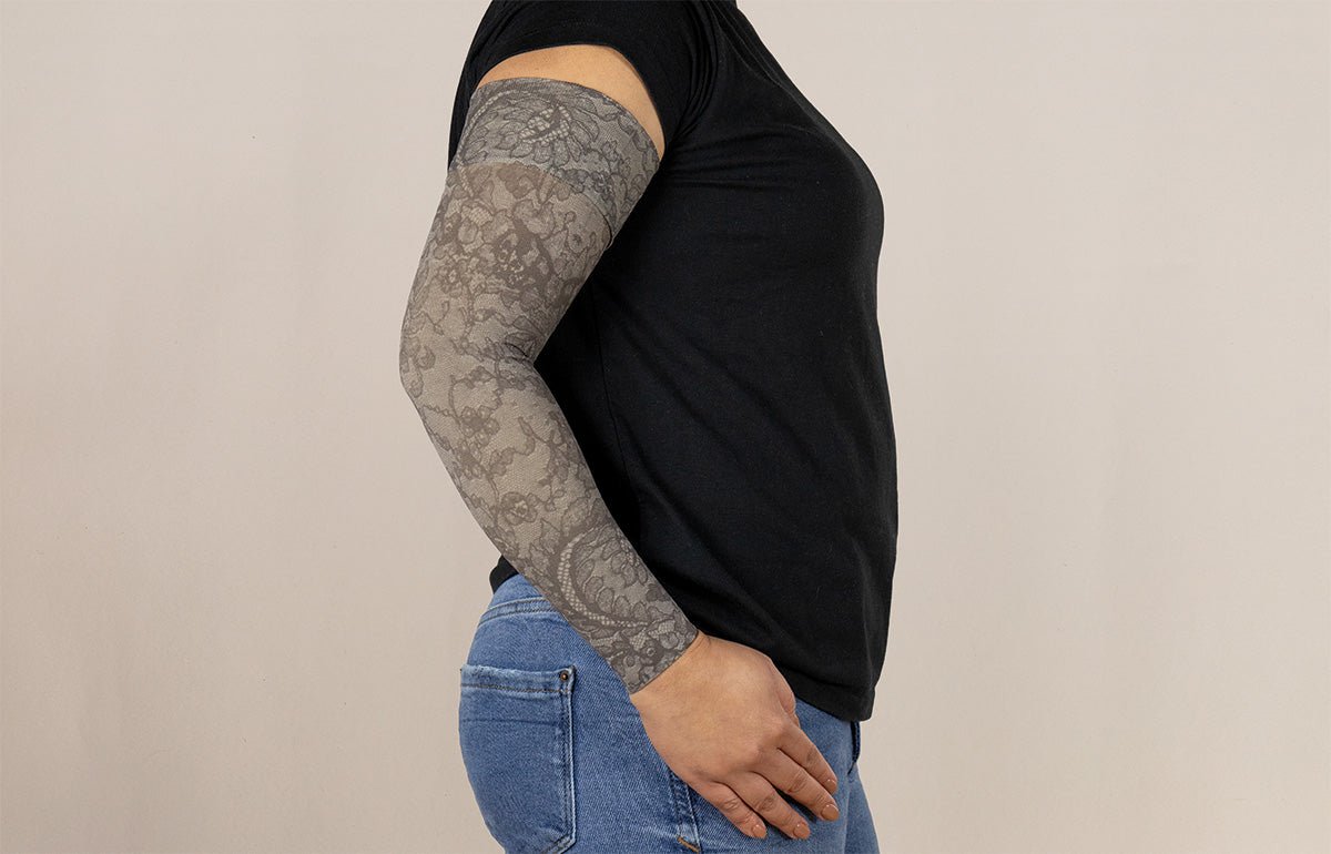 Midnight Lace Gradient Compression Arm Sleeve - LympheDIVAs